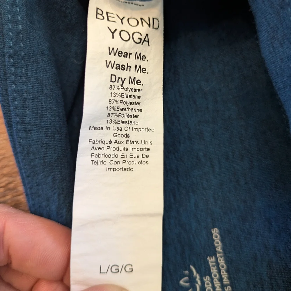 Beyond Yoga Spacedye At Your Leisure Bootcut Pant High Waisted Blue Sz L - Picture 8 of 16
